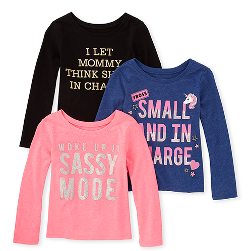 s Baby And Toddler Glitter Sassy Graphic Tee 3-Pack - Multi T-Shirt - The Children's Place
s Baby And Toddler Glitter Sassy Graphic Tee 3-Pack - Multi T-Shirt - The Children's Place