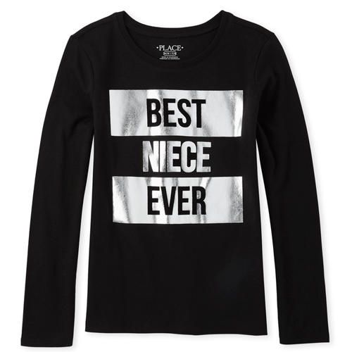 s Matching Family Foil Best Ever Graphic Tee - Black T-Shirt - The Children's Place
s Matching Family Foil Best Ever Graphic Tee - Black T-Shirt - The Children's Place