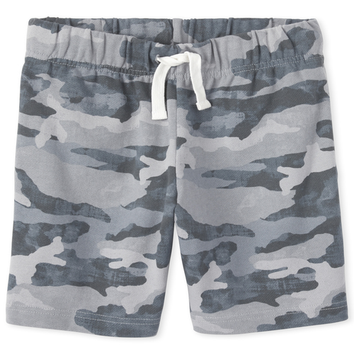 Boys Boys Camo French Terry Shorts - Gray - The Children's Place