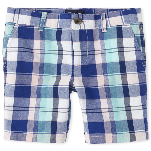 s Boys Plaid Chino Shorts - Multi - The Children's Place