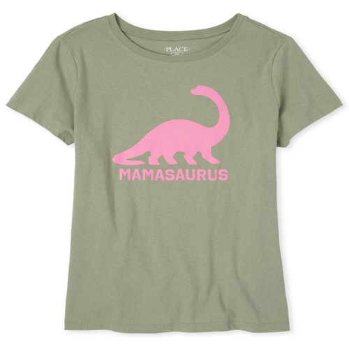 Womens Matching Family Dino Graphic Tee - Green T-Shirt - The Children' Place
Womens Matching Family Dino Graphic Tee - Green T-Shirt - The Children' Place