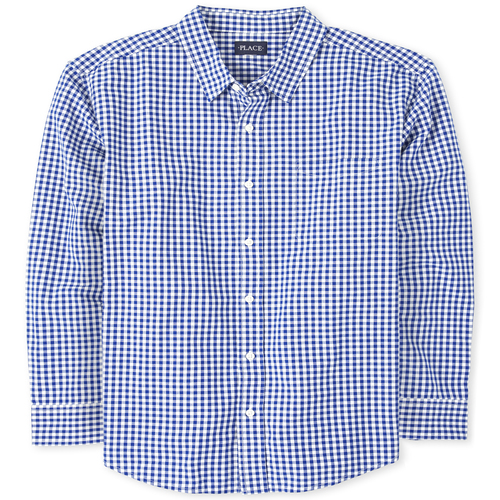 s Mens Dad And Me Gingham Poplin Matching Button Down Shirt - Blue - The Children's Place
s Mens Dad And Me Gingham Poplin Matching Button Down Shirt - Blue - The Children's Place