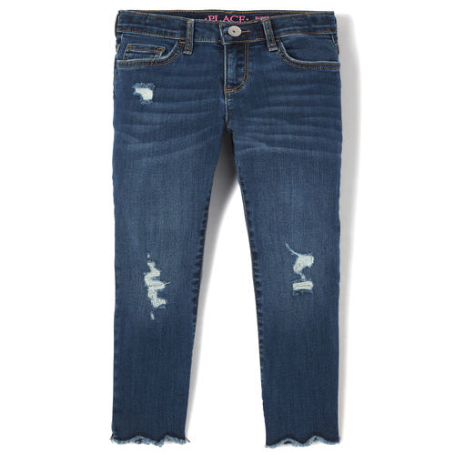 s Shark Bite Hem Distressed Denim Super Skinny Jeans - The Children's Place
s Shark Bite Hem Distressed Denim Super Skinny Jeans - The Children's Place