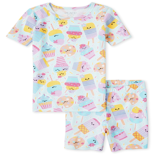 s Dessert Snug Fit Cotton Pajamas - Green - The Children's Place