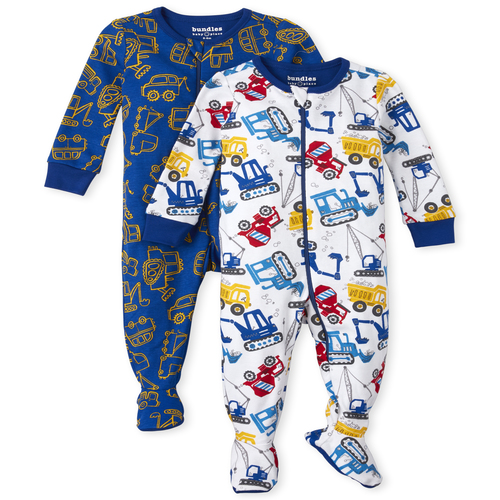 s Baby And Toddler Boys Construction Snug Fit Cotton One Piece Pajamas 2-Pack - White - The Children's Place
s Baby And Toddler Boys Construction Snug Fit Cotton One Piece Pajamas 2-Pack - White - The Children's Place