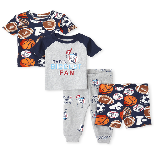 s Baby And Toddler Boys Dad Sports Snug Fit Cotton 4-Piece Pajamas - Gray - The Children's Place
s Baby And Toddler Boys Dad Sports Snug Fit Cotton 4-Piece Pajamas - Gray - The Children's Place