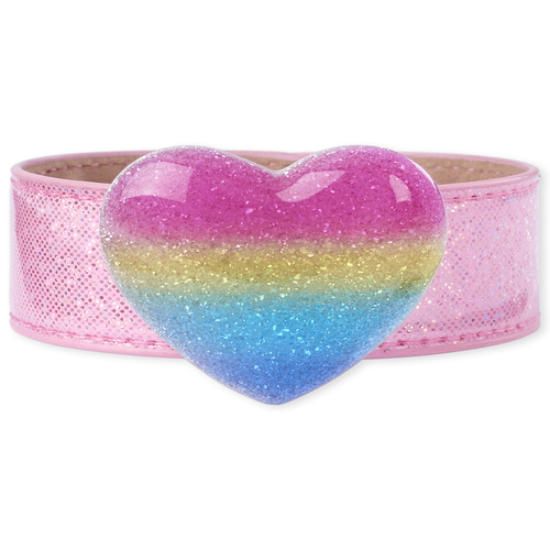 Girls Metallic Glitter Rainbow Heart Slap Bracelet - Multi - The Children's Place
Girls Metallic Glitter Rainbow Heart Slap Bracelet - Multi - The Children's Place