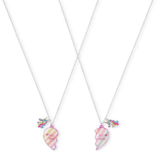 Girls Glitter Unicorn Heart Bff Necklace 2-Pack - Multi - The Children's Place
Girls Glitter Unicorn Heart Bff Necklace 2-Pack - Multi - The Children's Place