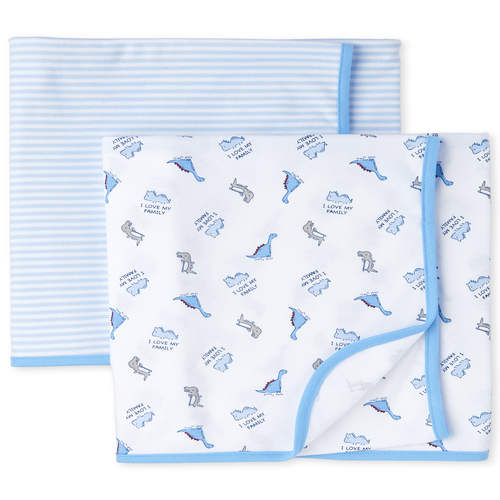 Newborn Baby Boys Dino Swaddle Blanket 2-Pack - White - The Children's Place
Newborn Baby Boys Dino Swaddle Blanket 2-Pack - White - The Children's Place