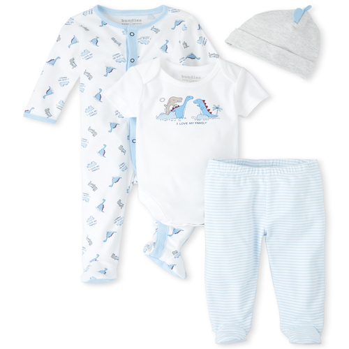 Newborn Baby Boys Dino 4-Piece Take Me Home Set - White - The Children's Place
Newborn Baby Boys Dino 4-Piece Take Me Home Set - White - The Children's Place