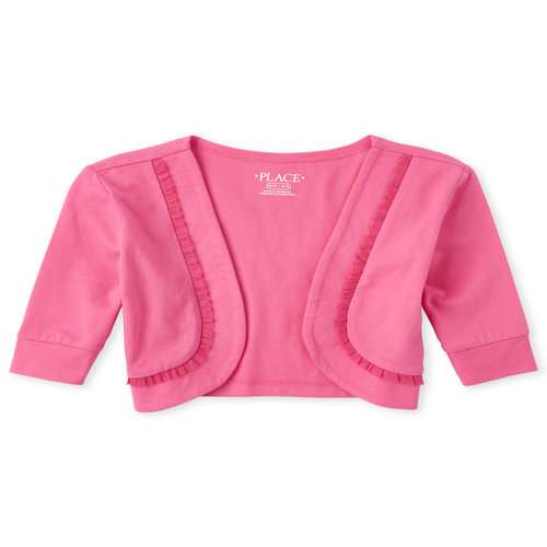 Girls Ruffle Shrug - Pink - The Children's Place