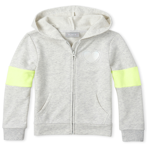 Girls Colorblock French Terry Zip Up Hoodie - Gray - The Children's Place
Girls Colorblock French Terry Zip Up Hoodie - Gray - The Children's Place