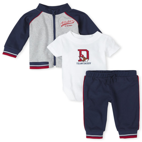 Newborn Baby Boys All Star 3-Piece Playwear Set - Blue - The Children's Place
Newborn Baby Boys All Star 3-Piece Playwear Set - Blue - The Children's Place