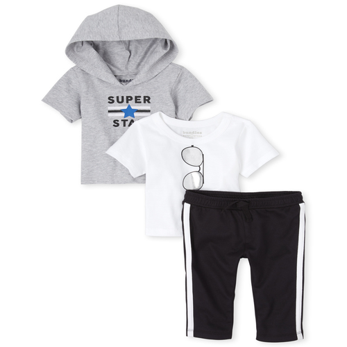 Newborn Baby Boys Super Star 3-Piece Playwear Set - Black - The Children's Place
Newborn Baby Boys Super Star 3-Piece Playwear Set - Black - The Children's Place