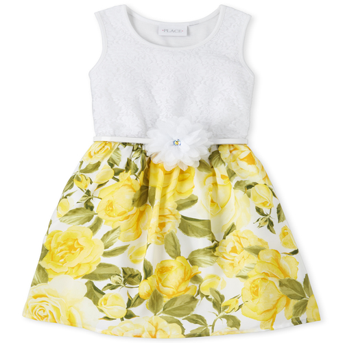 Girls Mommy And Me Lace Floral Matching Knit To Woven Dress - Yellow - The Children's Place
Girls Mommy And Me Lace Floral Matching Knit To Woven Dress - Yellow - The Children's Place
