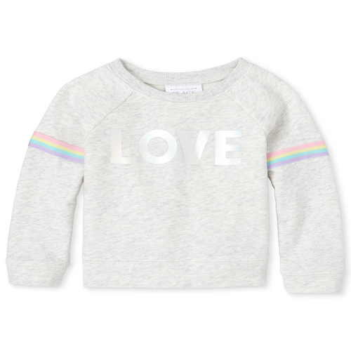 s Baby And Toddler Rainbow Striped French Terry Sweatshirt - Gray - The Children's Place
s Baby And Toddler Rainbow Striped French Terry Sweatshirt - Gray - The Children's Place