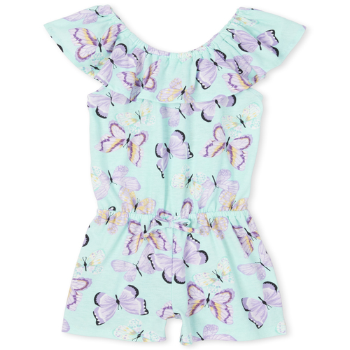 s Baby And Toddler Butterfly Romper - Blue - The Children's Place