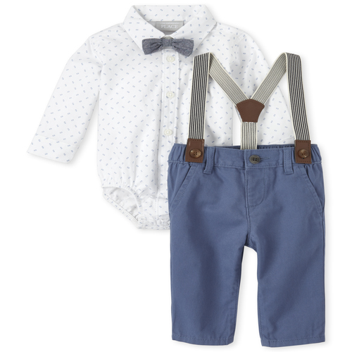 Newborn Baby Boys Dad And Me Print Poplin Matching 4-Piece Outfit Set - Blue - The Children's Place
Newborn Baby Boys Dad And Me Print Poplin Matching 4-Piece Outfit Set - Blue - The Children's Place