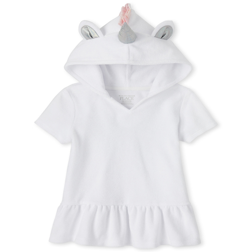 Newborn Baby And Toddler Unicorn Terry Cover Up - White - The Children's Place
Newborn Baby And Toddler Unicorn Terry Cover Up - White - The Children's Place