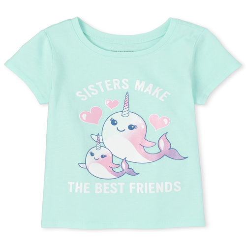 s Baby And Toddler Glitter Narwhal Sisters Matching Graphic Tee - Blue T-Shirt - The Children's Place
s Baby And Toddler Glitter Narwhal Sisters Matching Graphic Tee - Blue T-Shirt - The Children's Place