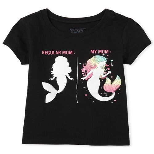 s Baby And Toddler Mommy And Me Glitter Mermaid Matching Graphic Tee - Black T-Shirt - The Children's Place
s Baby And Toddler Mommy And Me Glitter Mermaid Matching Graphic Tee - Black T-Shirt - The Children's Place