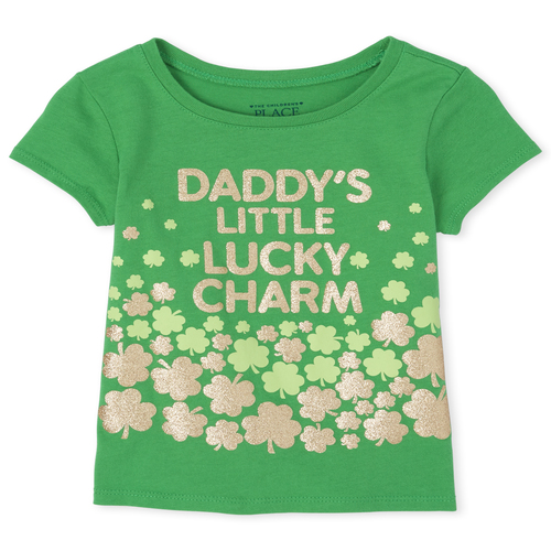 s Baby And Toddler Glitter Daddy's Lucky Charm Graphic Tee - Green T-Shirt - The Children's Place
s Baby And Toddler Glitter Daddy's Lucky Charm Graphic Tee - Green T-Shirt - The Children's Place