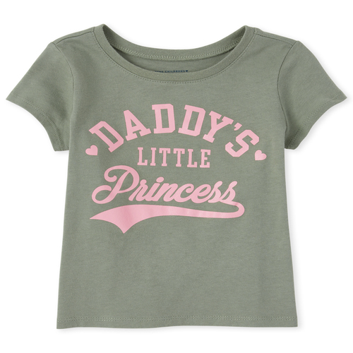 s Baby And Toddler Glitter Daddy's Princess Graphic Tee - Green T-Shirt - The Children's Place
s Baby And Toddler Glitter Daddy's Princess Graphic Tee - Green T-Shirt - The Children's Place