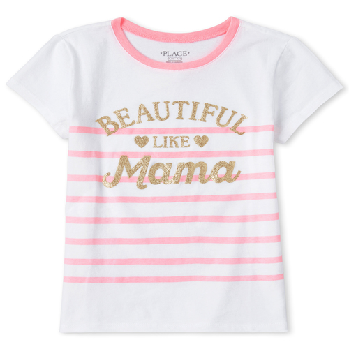 Girls Glitter Mama Matching Graphic Tee - White T-Shirt - The Children's Place
Girls Glitter Mama Matching Graphic Tee - White T-Shirt - The Children's Place