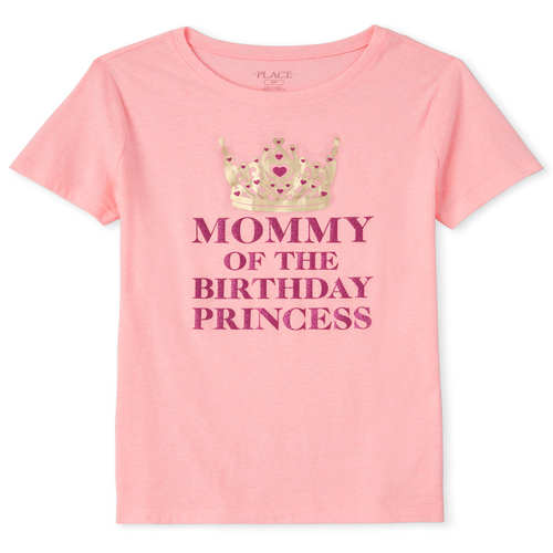 Womens Mommy And Me Glitter Birthday Princess Matching Graphic Tee - Pink T-Shirt - The Children' Place
Womens Mommy And Me Glitter Birthday Princess Matching Graphic Tee - Pink T-Shirt - The Children' Place