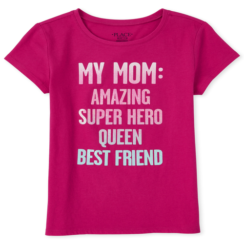 Girls Glitter Mama Matching Graphic Tee - Pink T-Shirt - The Children's Place
Girls Glitter Mama Matching Graphic Tee - Pink T-Shirt - The Children's Place