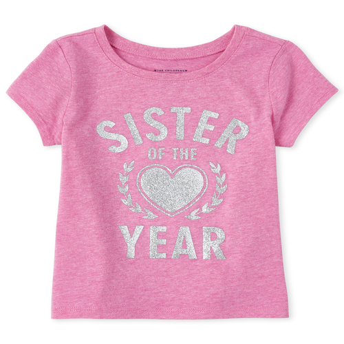 s Baby And Toddler Glitter Sister Of The Year Graphic Tee - Pink T-Shirt - The Children's Place
s Baby And Toddler Glitter Sister Of The Year Graphic Tee - Pink T-Shirt - The Children's Place