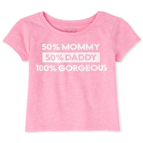 s Baby And Toddler Glitter Mom And Dad Graphic Tee - Pink T-Shirt - The Children's Place
s Baby And Toddler Glitter Mom And Dad Graphic Tee - Pink T-Shirt - The Children's Place