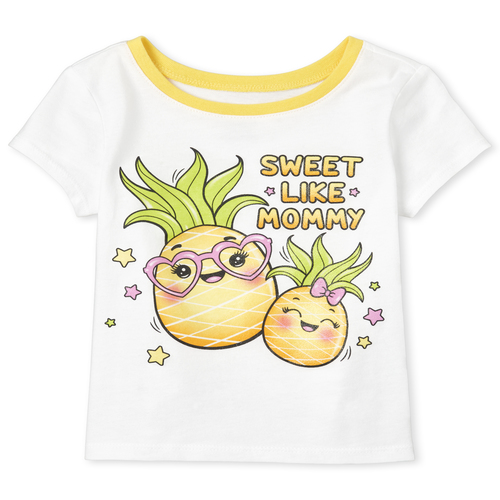 s Baby And Toddler Glitter Mommy Pineapple Graphic Tee - White T-Shirt - The Children's Place
s Baby And Toddler Glitter Mommy Pineapple Graphic Tee - White T-Shirt - The Children's Place