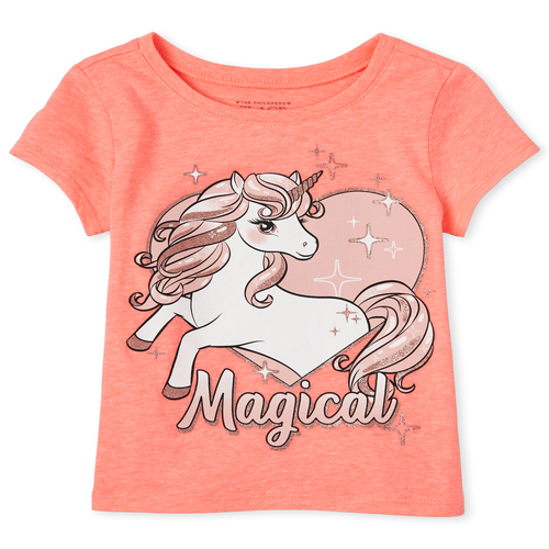 s Baby And Toddler Glitter Unicorn Graphic Tee - Orange T-Shirt - The Children's Place
s Baby And Toddler Glitter Unicorn Graphic Tee - Orange T-Shirt - The Children's Place