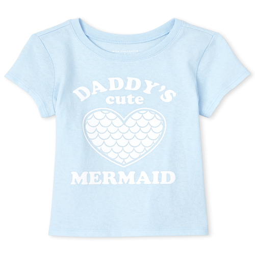 s Baby And Toddler Glitter Dad Mermaid Graphic Tee - Blue T-Shirt - The Children's Place
s Baby And Toddler Glitter Dad Mermaid Graphic Tee - Blue T-Shirt - The Children's Place