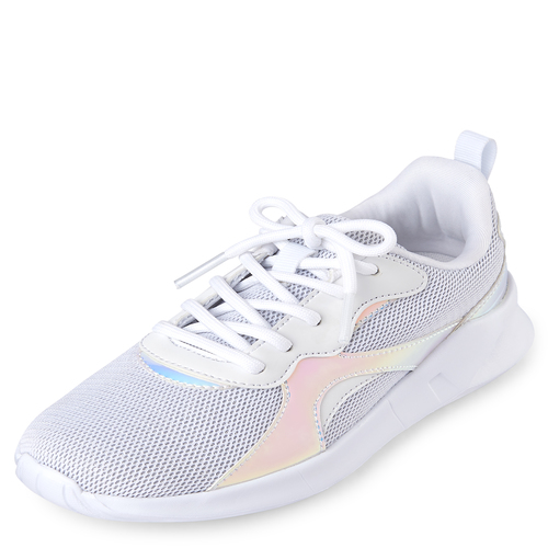 Girls Uniform Holographic Glitter Running Sneakers - White - The Children's Place
Girls Uniform Holographic Glitter Running Sneakers - White - The Children's Place