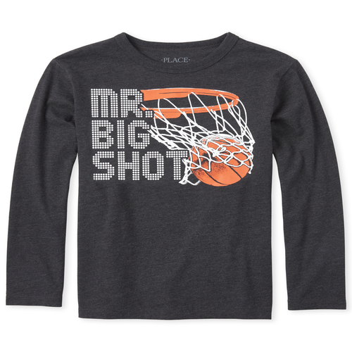 s Boys Basketball Graphic Tee - Black T-Shirt - The Children's Place
s Boys Basketball Graphic Tee - Black T-Shirt - The Children's Place