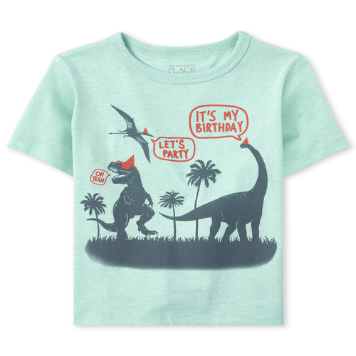 s Baby And Toddler Boys Birthday Dino Graphic Tee - Green T-Shirt - The Children's Place
s Baby And Toddler Boys Birthday Dino Graphic Tee - Green T-Shirt - The Children's Place