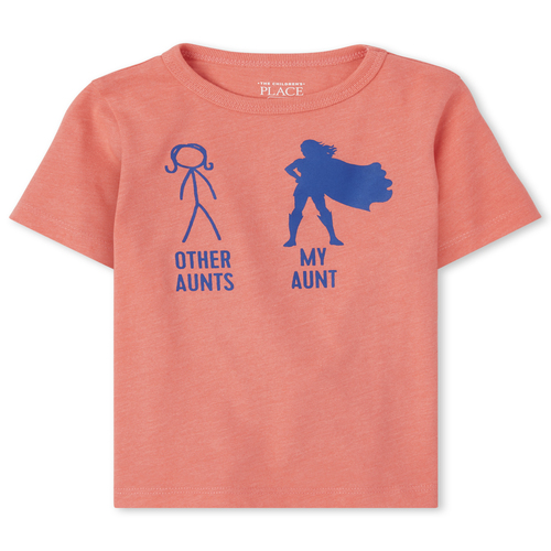 s Baby And Toddler Boys Super Aunt Graphic Tee - Orange T-Shirt - The Children's Place
s Baby And Toddler Boys Super Aunt Graphic Tee - Orange T-Shirt - The Children's Place
