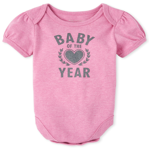 s Baby Glitter Baby Of The Year Graphic Bodysuit - Pink - The Children's Place
s Baby Glitter Baby Of The Year Graphic Bodysuit - Pink - The Children's Place