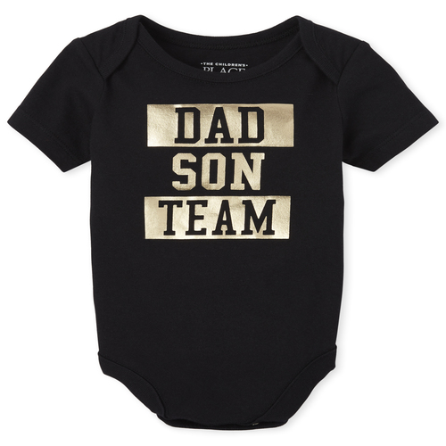 s Baby Boys Matching Family Foil Team Graphic Bodysuit - Black - The Children's Place
s Baby Boys Matching Family Foil Team Graphic Bodysuit - Black - The Children's Place