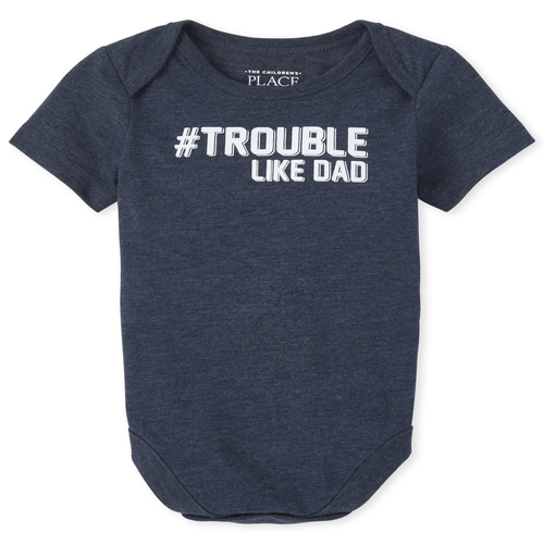 Newborn Baby Boys Dad And Me Trouble Matching Graphic Bodysuit - Blue - The Children's Place
Newborn Baby Boys Dad And Me Trouble Matching Graphic Bodysuit - Blue - The Children's Place