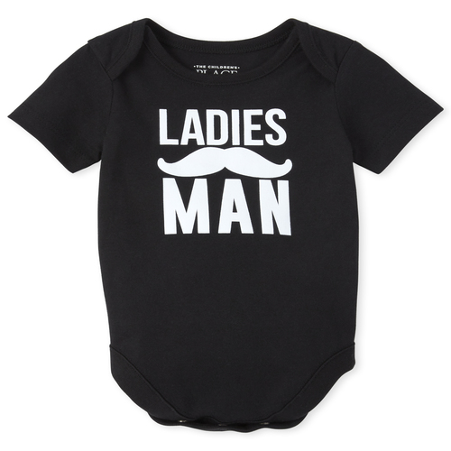 s Baby Boys Ladies Man Graphic Bodysuit - Black - The Children's Place
s Baby Boys Ladies Man Graphic Bodysuit - Black - The Children's Place