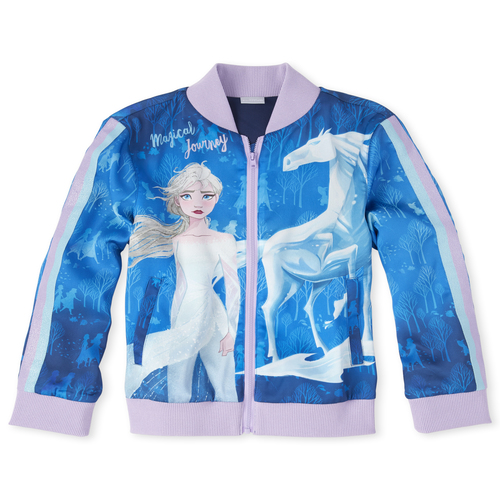Girls Disney Frozen 2 Elsa Zip Up Jacket - Purple - The Children's Place