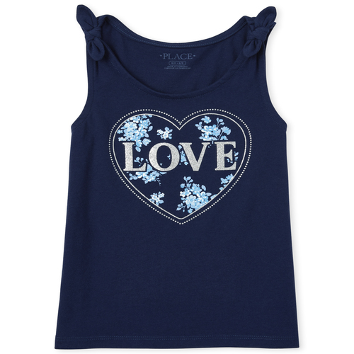 Girls Mix And Match Glitter Love Tie Shoulder Tank Top - Blue - The Children's Place
Girls Mix And Match Glitter Love Tie Shoulder Tank Top - Blue - The Children's Place