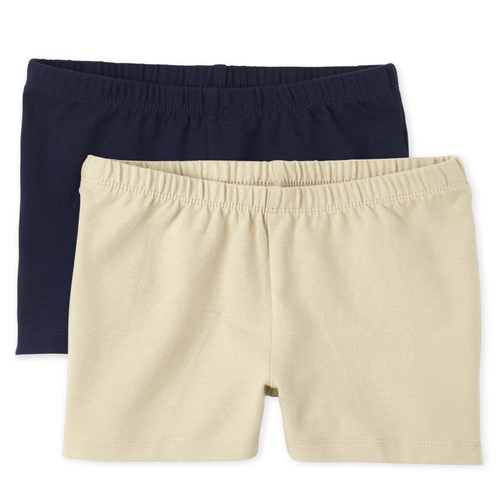 Girls Cartwheel Shorts 2-Pack - Tan - The Children's Place