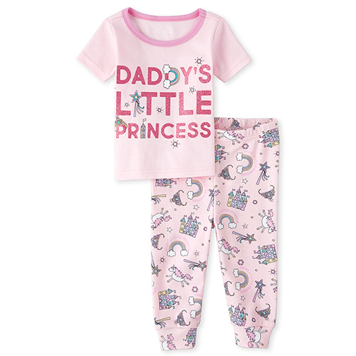 s Baby And Toddler Glitter Daddy's Princess Snug Fit Cotton Pajamas - Pink - The Children's Place
s Baby And Toddler Glitter Daddy's Princess Snug Fit Cotton Pajamas - Pink - The Children's Place