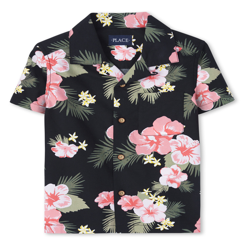 s Boys Matching Family Tropical Poplin Button Down Shirt - Black - The Children's Place
s Boys Matching Family Tropical Poplin Button Down Shirt - Black - The Children's Place