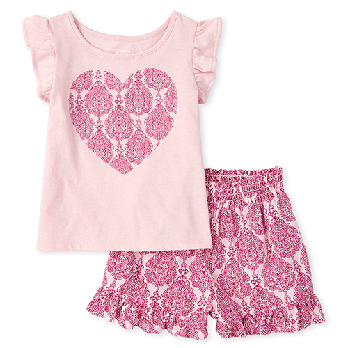 s Toddler Heart Ruffle Top And Shorts Outfit Set - Pink - The Children's Place
s Toddler Heart Ruffle Top And Shorts Outfit Set - Pink - The Children's Place