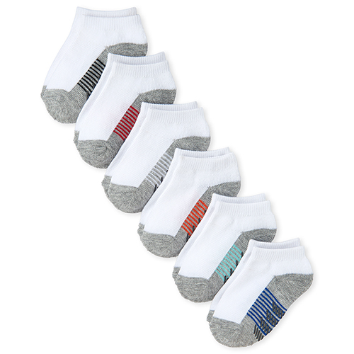 s Toddler Boys Striped Athletic Ankle Socks 6-Pack - White - The Children's Place
s Toddler Boys Striped Athletic Ankle Socks 6-Pack - White - The Children's Place